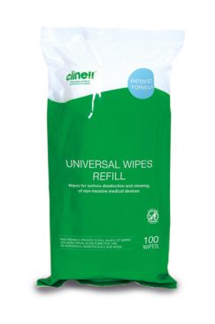 Clinell Sanitising Wipes - Tub 100 Refill