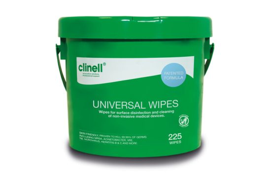 Clinell Universal Sanitising Wipes - 225 Wipe Bucket