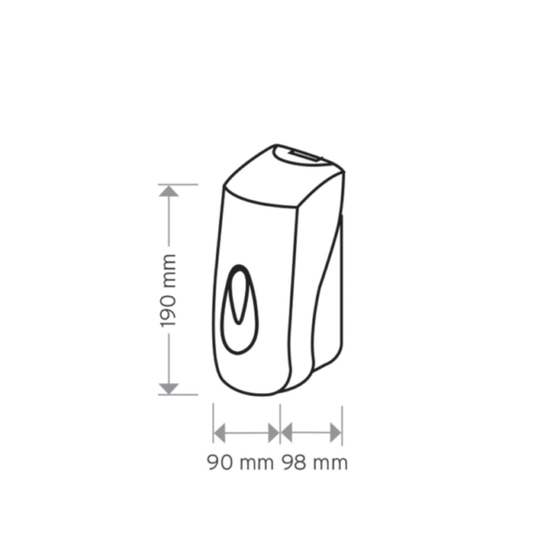 Modular Bulk Fill FOAM Soap Dispenser White Plastic 400ml