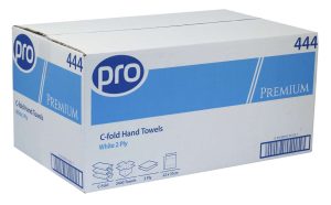 C-Fold Luxury Paper Hand Towels 2 ply White 2400 Pure Pulp