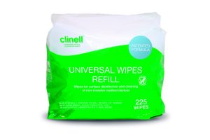 Clinell Universal Sanitising Wipes – 225 Bucket Refill