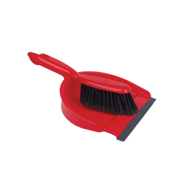 Professional Dustpan & Brush Set – Soft Blue | Red | Green | Yellow