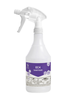 Evans Vanodine EC4 Cleaner Sanitiser Spray Bottle