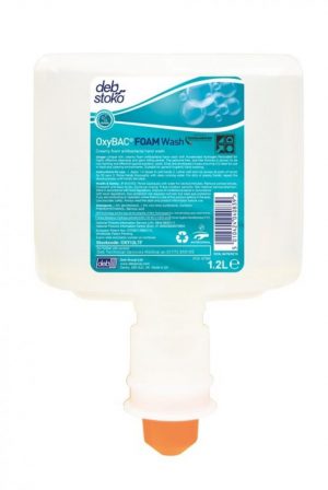 Deb OxyBAC 3 x 1.2 ltr Antimicrobial Rich-Cream Foam Hand Wash