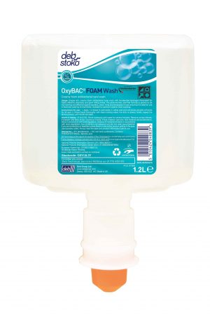 Deb OxyBAC Foam Wash 3 x 1.2 ltr Cartridge for touch free dispenser