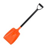 Snow Shovel D Type Handle Tangerine / Black
