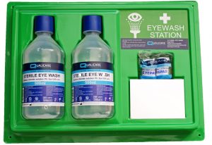 Eyewash Station W Mirror+Sign+2 x 500ml Eye Wash