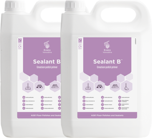 SEALANT B X 2 Evans Vanodine Sealant B Emulsion Polish Primer 2 x 5 ltr