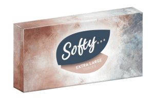 Softy Mansize Facial Tissues 2 ply White 24 x 100