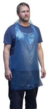 Poly Apron Disposable Blue | White 200 \ 1000