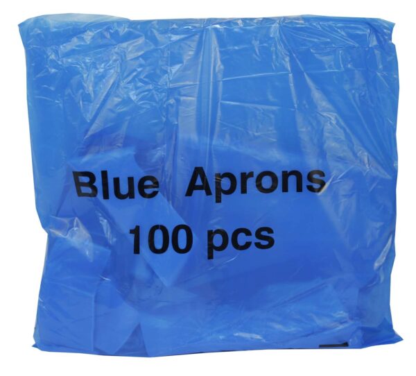 Poly Apron Disposable Blue | White 100 \ 1000