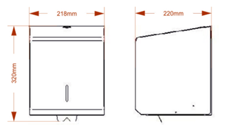 c-feed steel size Synergise C-Feed Paper Towel Dispenser Polished Stainless Steel