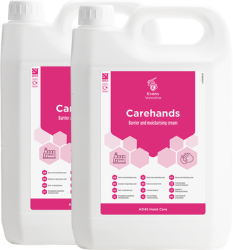 Evans Vanodine Carehands Barrier & Moisturising Cream 2x5ltr
