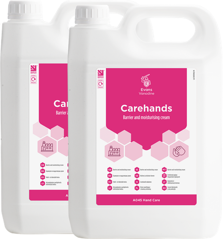 Evans Vanodine Carehands Barrier & Moisturising Cream 2x5ltr