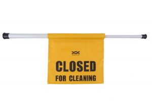 Hanging ‘closed For Cleaning’ Door Safety Sign