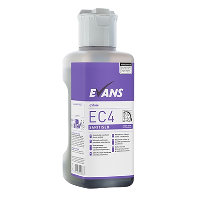 ec4 1ltr Evans Vanodine EC4 Super Concentrate Sanitiser 4 x 1 ltr