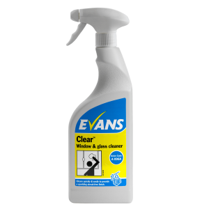 Evans vanodine Clear Window Glass & Stainless Steel Cleaner 6 x 750 ml