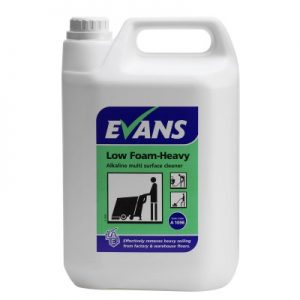 Evans Vanodine Low Foam Heavy Alkaline Multi Surface Cleaner 5 ltr