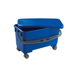 Mobile Window Cleaners Bucket with Lid Blue