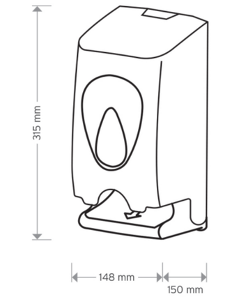 Modular Twin Roll Toilet Tissue Dispenser White Plastic