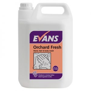 Evans Vanodine Orchard Fresh Hands, Hair & Body Wash 5 ltr