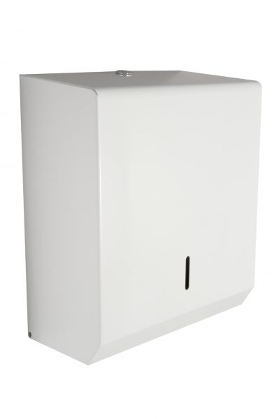 pl31mwh_synergise_white_metal_cfold_dispenser.jpg Synergise C/M Fold Hand Towel Dispenser White Metal