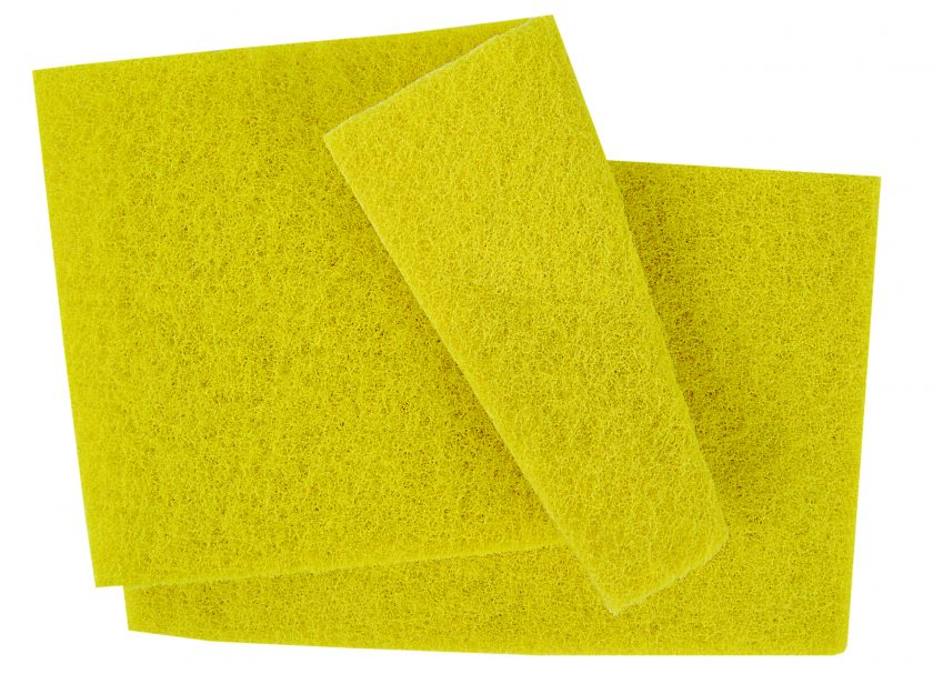 YELLOW Scouring Pads 9 x 6