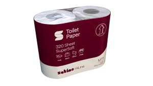 Wepa Satino HiLine 320 sheet pure toilet tissue