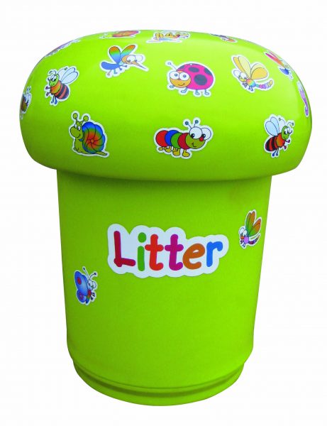 Page 11 Mushroom with Bugs in Lime - MUB Mushroom Bin Primary Education Playground Classroom Lime