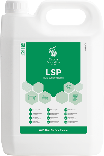 LSP-5lt-A043EEV2 Evans Vanodine LSP Furniture Polish & Cleaner 5 litre