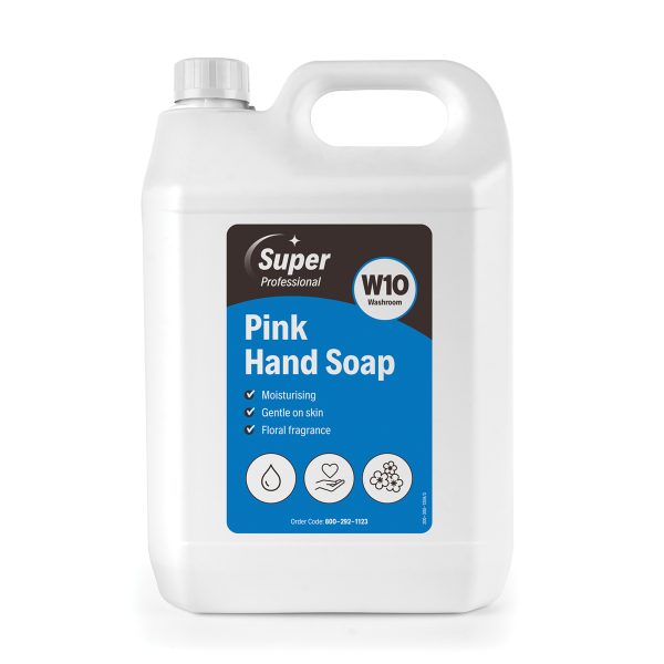 14664 Super Professional Pink Hand Soap 5ltr FOP Render W10 Super Professional Pink Hand Soap 5 litre