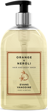 Evans Vanodine Orange & Neroli hand wash 6 x 500ml
