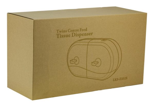 10569 PRO Twin Mini Centrefeed Toilet Tissue Dispenser White