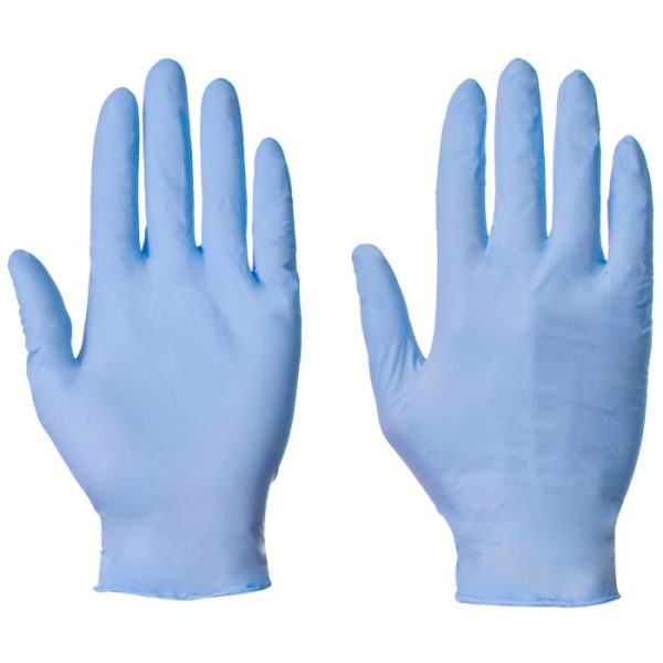 Supertouch Powderfree Blue Nitrile Gloves Medium