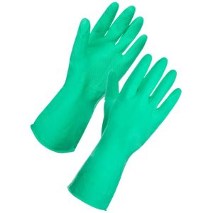 Household Latex Cleaning Gloves Green