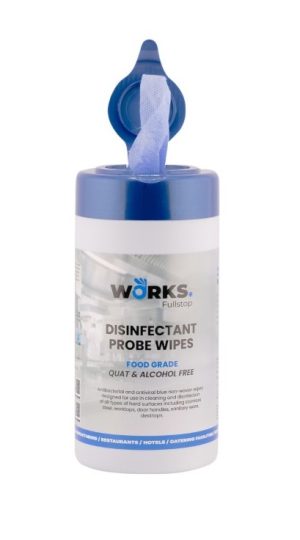 Works Disinfectant Probe Wipes Alcohol Free 200 Tub