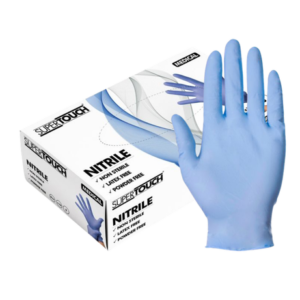 Supertouch Powderfree Blue Nitrile Gloves Small