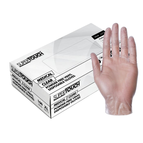Supertouch Powderfree Vinyl Gloves Medium