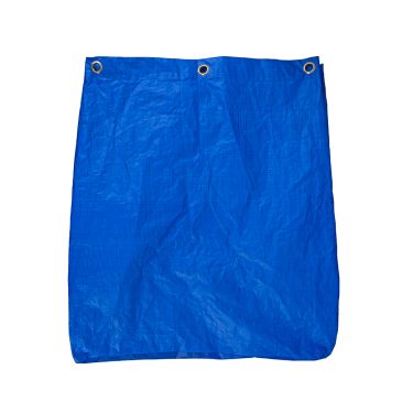 Folding Waste Cart Vinyl Bag Lightweight Blue 205L
