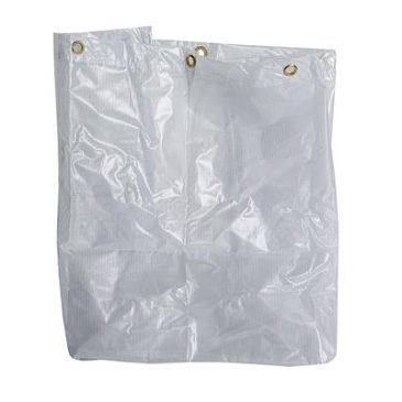 Folding Waste Cart Vinyl Bag Light Translu 205L