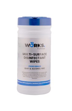 Works Multi Surface Disinfectant Wipes Alcohol Free 200 Tub