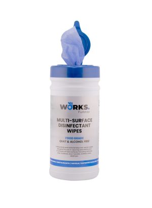 Works Multi Surface Disinfectant Wipes Alcohol Free 200 Tub