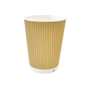 12 OZ Kraft Ripple Cup / Hot Coffee 500