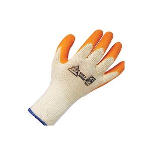 Crinkle Latex Grip Palm Coated Glove Orange