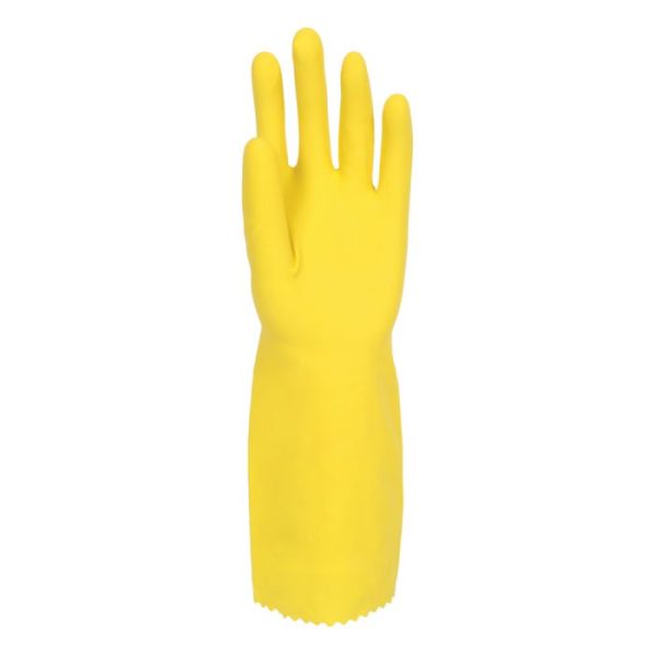 62_palm_web_2c3c Deep Sink Extra Long Natural Rubber Flock Lined Glove