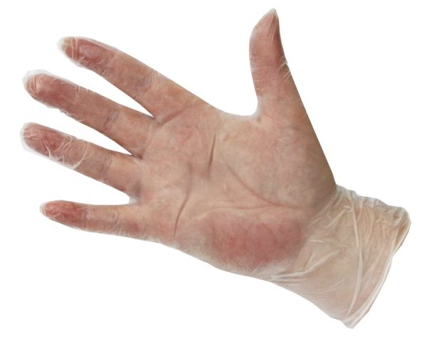 8426 Pro Powder-Free Clear Vinyl Gloves Extra-Large