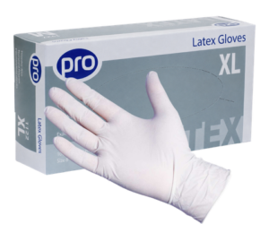 PRO White Latex Gloves Powder-Free Extra-Large