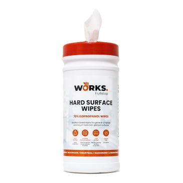 Works Hard Surface IPA Wipes 200 Tub