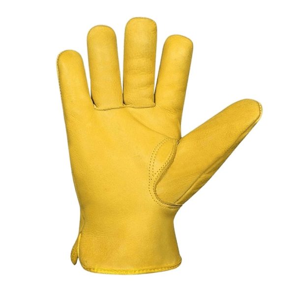 supreme-ttf-cowhide-leather-driving-gloves-1(2) Supreme TTF DG-YCG Lined Yellow Leather Drivers Gloves