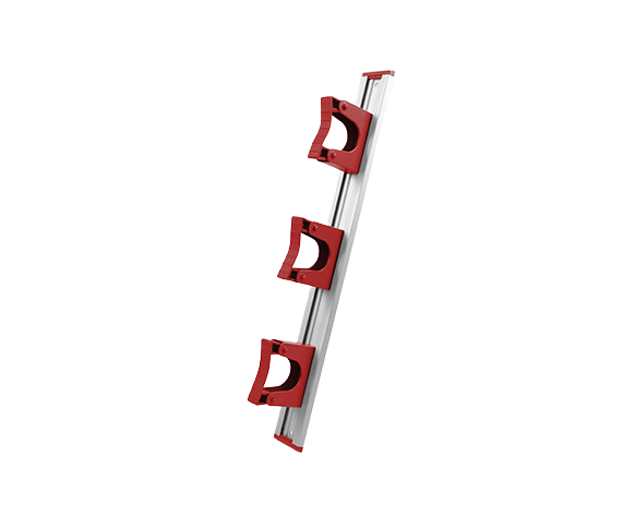 rail red Salmon 515mm Aluminium Handing Rail Set 3x Red